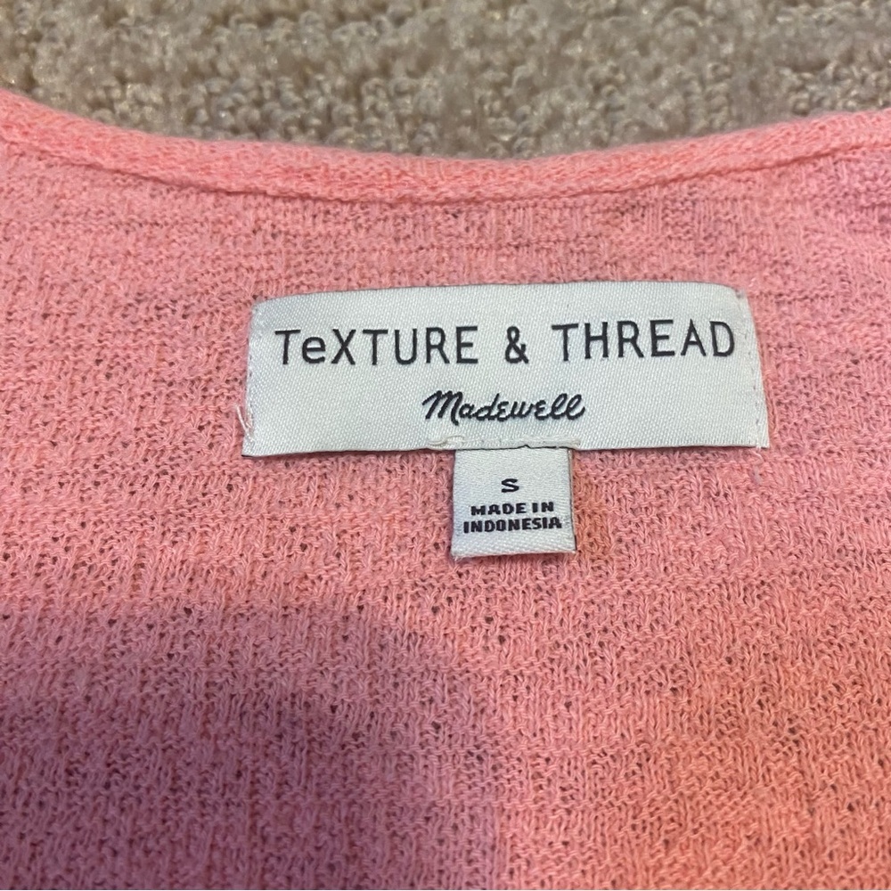 {Madewell | Texture & Thread} Ruffle-Sleeve Tank Top ~ Size Small - Picture 6 of 16